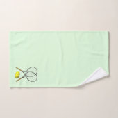 Tennis Doubles Green Badhandtuch Set (Handtuch)