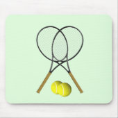 Tennis Doubles Green Mousepad (Vorne)