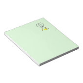 Tennis Doubles Green Notizblock (angewinkelt)