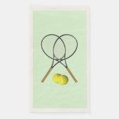 Tennis Doubles Green Serviette (Vorderseite)