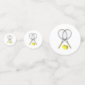 Tennis Doubles Konfetti (Vorderseiten)