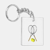 Tennis Doubles Schlüsselanhänger (Vorderseite links)