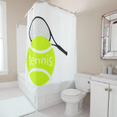 Tennis Duschvorhang (Beispiel)