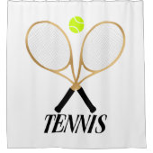 Tennis Duschvorhang (Vorderseite)