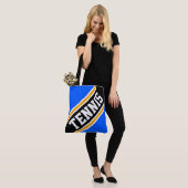 TENNIS Dynamic Bright Blue Black Yellow Stripes Tasche (Am Model)