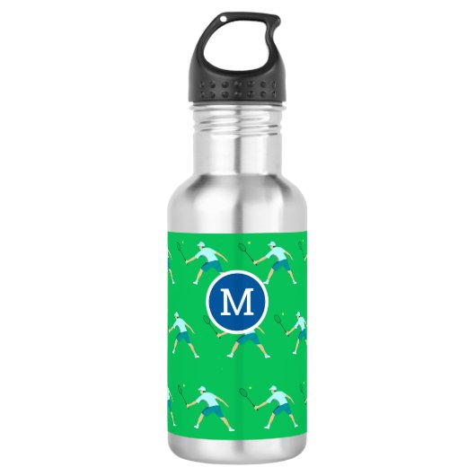 Tennis Edelstahlflasche (Vorderseite)
