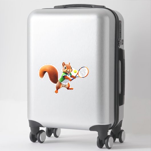 Tennis-Eichhörnchen Aufkleber (Koffer)
