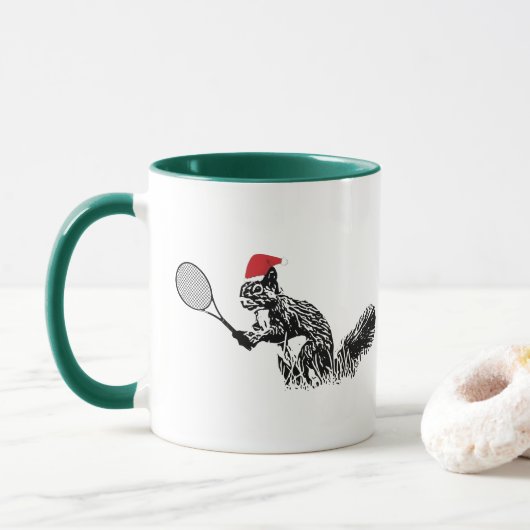 Tennis-Eichhörnchen-Tasse Tasse (Mit Donut)