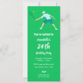 Tennis Einladung (Vorderseite)