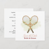 Tennis Einladung zum Hochzeitstermin retten (Vorne/Hinten)