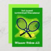 Tennis-Einladungen Einladung (Vorne/Hinten)