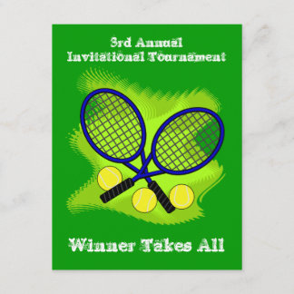 Tennis-Einladungen Einladung