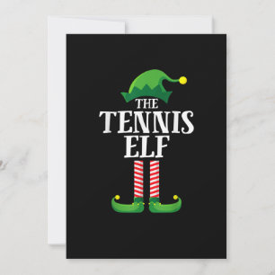 Tennis Elf Matching Familiengruppe Weihnachts-Part Save The Date