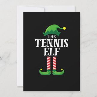 Tennis Elf Matching Familiengruppe Weihnachts-Part Save The Date