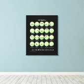 Tennis-Emotionstabelle Leinwanddruck (Insitu (Holzboden))