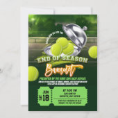 Tennis Ende der Saison Party Einladung (Vorderseite)
