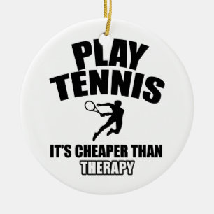 Tennis entwurf keramik ornament