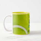 Tennis Es ist gut, ich bin gut alles ist fein Funn Zweifarbige Tasse (Links)