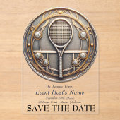 Tennis Event-Party Einladung (Vorderseite)