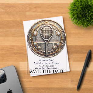Tennis-Event-Party-Einladung Acryleinladungen