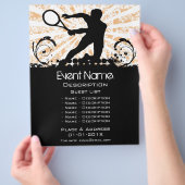 Tennis Event-Werbeaktion Flyer (Hand)