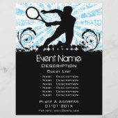 Tennis Event-Werbeaktion Flyer (Vorne)
