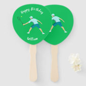 Tennis Fächer (Vorne und Hinten)