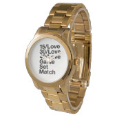 TENNIS Fan Armbanduhr (Schrägansicht)