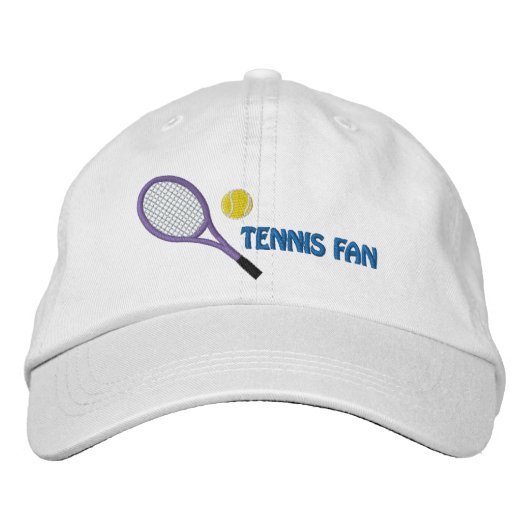 Tennis Fan bestickte Cap Baseballkappe (Vorderseite)