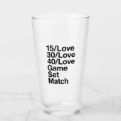 TENNIS Fan Glas (Vorderseite)