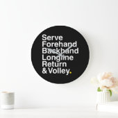 TENNIS Fan Große Wanduhr (Zuhause)