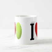 Tennis Fan halber Text Kaffeetasse (Mittel)
