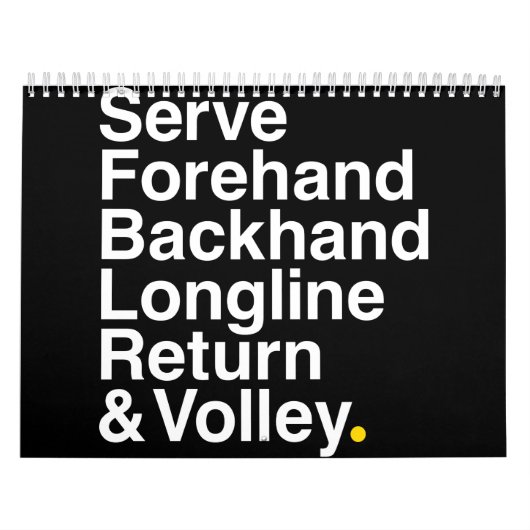 TENNIS Fan Kalender (Titelbild)