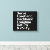TENNIS Fan Leinwanddruck (Insitu (Holzboden))