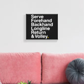 TENNIS Fan Leinwanddruck (Insitu (Wohnzimmer))