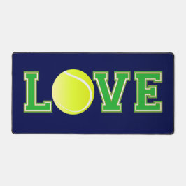 Tennis Fan, Liebe Tennis Typografie Schreibtischunterlage