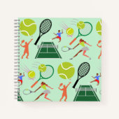 Tennis Fan Notebook Notizblock (Vorderseite)