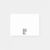 TENNIS Fan Post-it Klebezettel (Vorderseite)