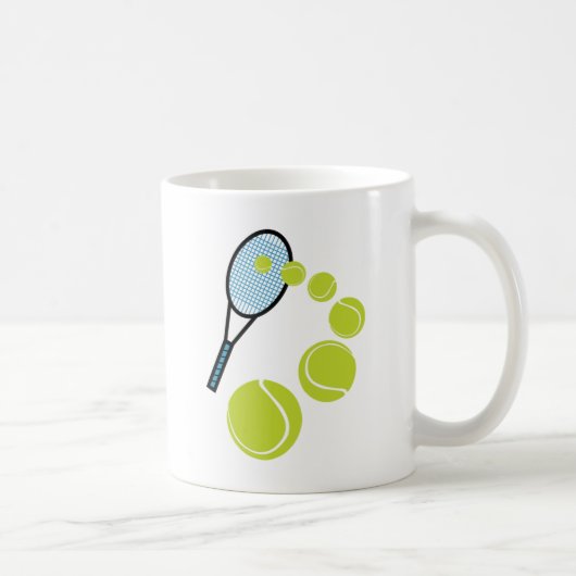 Tennis FAN-SCHEIBE-AUFSCHLAG Kaffeetasse (Rechts)