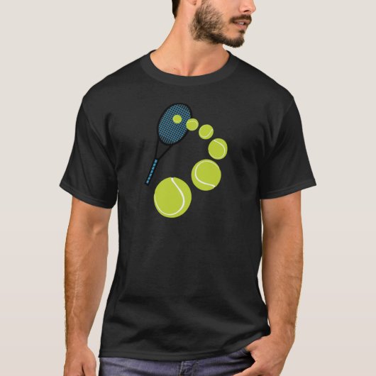 Tennis FAN-SCHEIBE-AUFSCHLAG T-Shirt (Vorderseite)