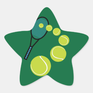 Tennis FAN SLICE SERVE Stern-Aufkleber