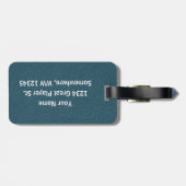 Tennis - Female Player and Ball Personalize Gepäckanhänger (Rückseite horizontal)