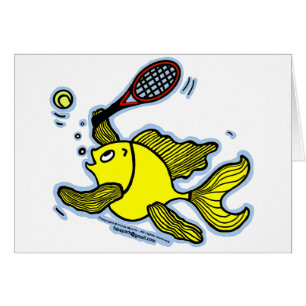 Tennis-Fische, Fische, die Tennis spielen