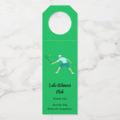 Tennis Flaschenanhänger (Vorderseite)