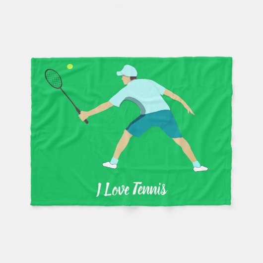 Tennis Fleecedecke (Vorderseite (Horizontal))