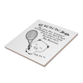 Tennis Fliese (Seite)