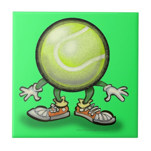 Tennis Fliese (Vorderseite)