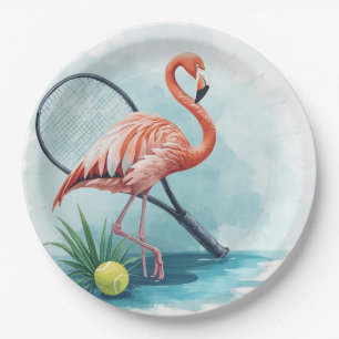 Tennis Florida Tennis Flamingo Pappteller