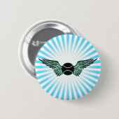 Tennis. Flügel. Button (Vorne & Hinten)
