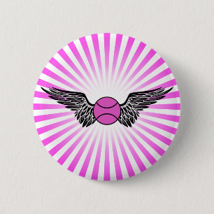 Tennis. Flügel. Button